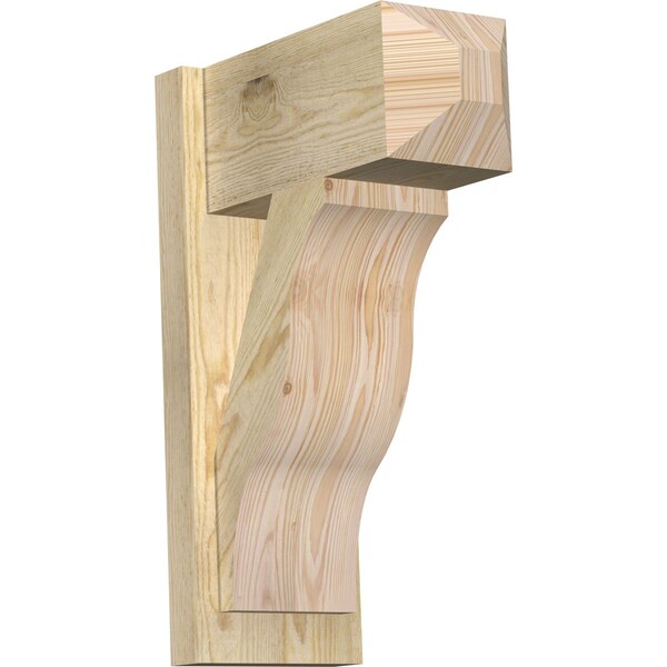 Ekena Millwork Funston Craftsman Rough Sawn Outlooker, Douglas Fir, 8"W x 16"D x 24"H OUT08X16X24FST04RDF - main